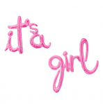 Надпис от балони за бебешко парти/бебе момиче It's a Girl