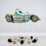 Балон Формула 1 Състезателна кола, 50 х 125 см, сребро