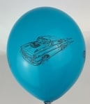 Латексови балони с печат Коли - 10 броя микс