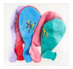 Разноцветни балони пастел с печат Happy Birthday 33 см, 5 бр
