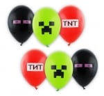 Балони ТНТ Майнкрафт / TNT Minecraft, 6 броя