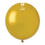 Кръгъл балон злато златист металик 48 см GM150/39, пакет 50 броя
