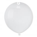 Кръгъл балон бял латекс 48 см G150/01, пакет 50 броя