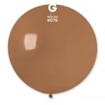 Голям кръгъл млечно кафяв балон мока MOCHA 80 см G220/76