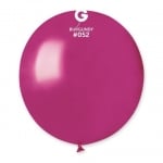 Кръгъл балон бордо металик 48 см GM150/52