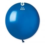 Кръгъл тъмносин балон син металик 48 см GM150/54