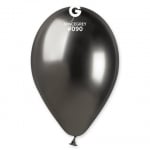 Балон хром графит Shiny Space Grey Gemar 33 см GB120/90, пакет 50 броя