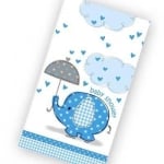 Покривка слонче с чадър, за бебешко парти момче