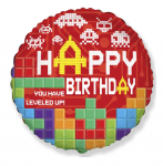 Балон за рожден ден тетрис геймърско парти, 45 см