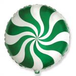 Балон близалка зелен, кръг 45 см