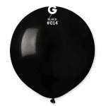 Кръгъл черен балон пастел 48 см G150/14, пакет 50 броя