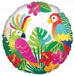 Фолиев балон птици тропическа джунгла, кръг 43 см