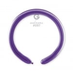 Моделиращ балон лилав хром Shiny Purple Gemar DB4/97, пакет 50 броя