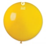 Голям кръгъл жълт светложълт балон 80 см G220/02