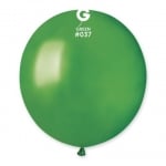 Кръгъл балон зелен металик 48 см GM150/37