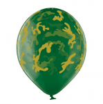 Латексови балони камуфлаж, 6 броя