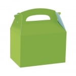 Светлозелена картонена кутия за лакомства, подаръчета