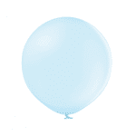Малък балон макарон млечно, ледено син 12 см, пакет 100 броя BELBAL