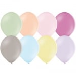 Малки балони макарон микс 8 цвята 12 см , пакет 100 броя BELBAL