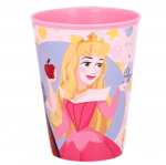 Чаша Принцеси с Ариел, Снежанка и Аврора, за многократна употреба, 260 мл