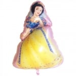 Фолиев балон Снежанка на розов фон, Принцеси, 90 см
