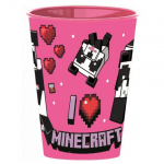 Чаша ТНТ Майнкрафт / TNT Minecraft розова за многократна употреба 260 мл