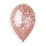Балони за моминско парти Team Bride микс розово-лилави, 10 броя