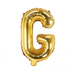 Фолиев балон буква G 35 см, злато