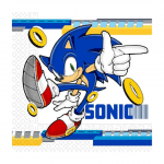 Салфетки Соник Таралежа Sonic the Hedgehog, 20 броя