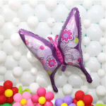 Фолиев балон лилава пеперуда, 100 х 95 см