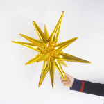 Фолиев балон звезда 3D злато 70 см