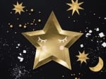 Златни чинийки във форма на звезда с очички Little Star, 6 броя
