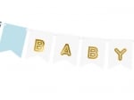 Банер флагчета за бебешко парти, бебе момче Baby Boy
