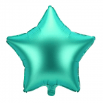Фолиев балон звезда зелен сатен, 48 см