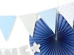 Гирлянд флагчета в нежно синьо и бяло, 8 броя