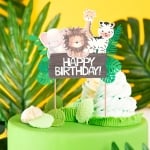 Топер за торта Happy Birthday Джунгла, Сафари, Животни 2