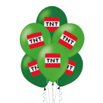 Зелени балони ТНТ Майнкрафт TNT Minecraft, 12 броя