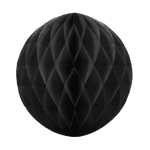 Черна хартиена топка тип пчелна пита, 10 см