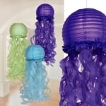 Парти русалка хартиени фенери медузи, 3 броя