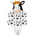 Комплект балони на тема крава, 7 броя