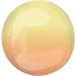 Фолиев балон сфера омбре жълто-оранжев