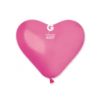 Балон латекс сърце циклама, 25 см
