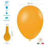 Тъмно жълт балон 26 см G90 36, пакет 100 броя Rocca