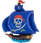 Балон фолио Пиратски кораб син, 78 х 105 см