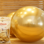 Златни балони хром злато 30 см, турски Kalisan, пакет 50 броя