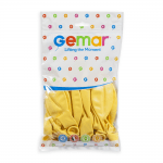 Кръгъл балон бебешко жълто, светла горчица 48 см G150 43, пакет 50 броя