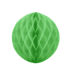 Зелена хартиена топка тип пчелна пита, 20 см