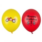 Балони за рожден ден ретро състезателни коли. 6 броя