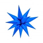 Мулти балон синя звезда 3D, 12 лъча х 35 см