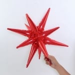 Фолиев балон звезда 3D червен 50 см